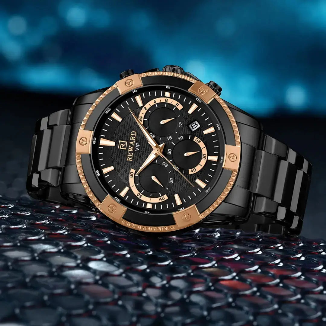 Relógio Masculino Reward Vip Vanguard Black