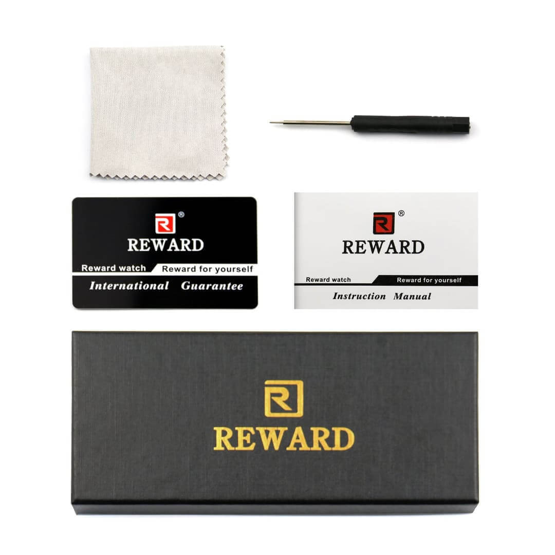 caixa sofisticada relógio masculino reward vip linéar