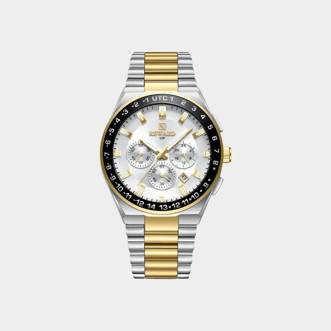 Relógio Casual Masculino Bicolor Navigator Master 44mm