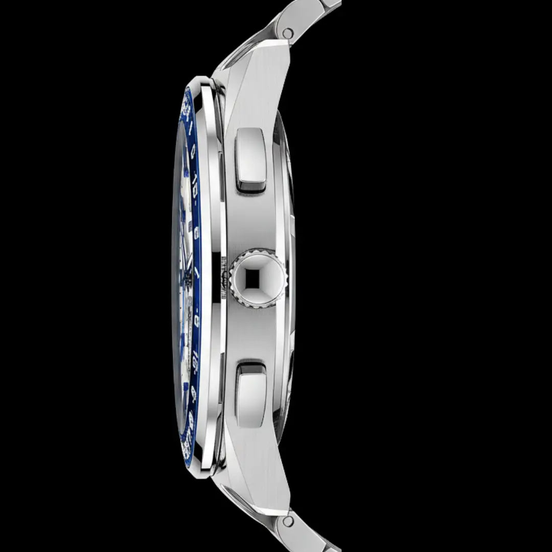 Relógio casual masculino prata Navigator Master caixa em aço