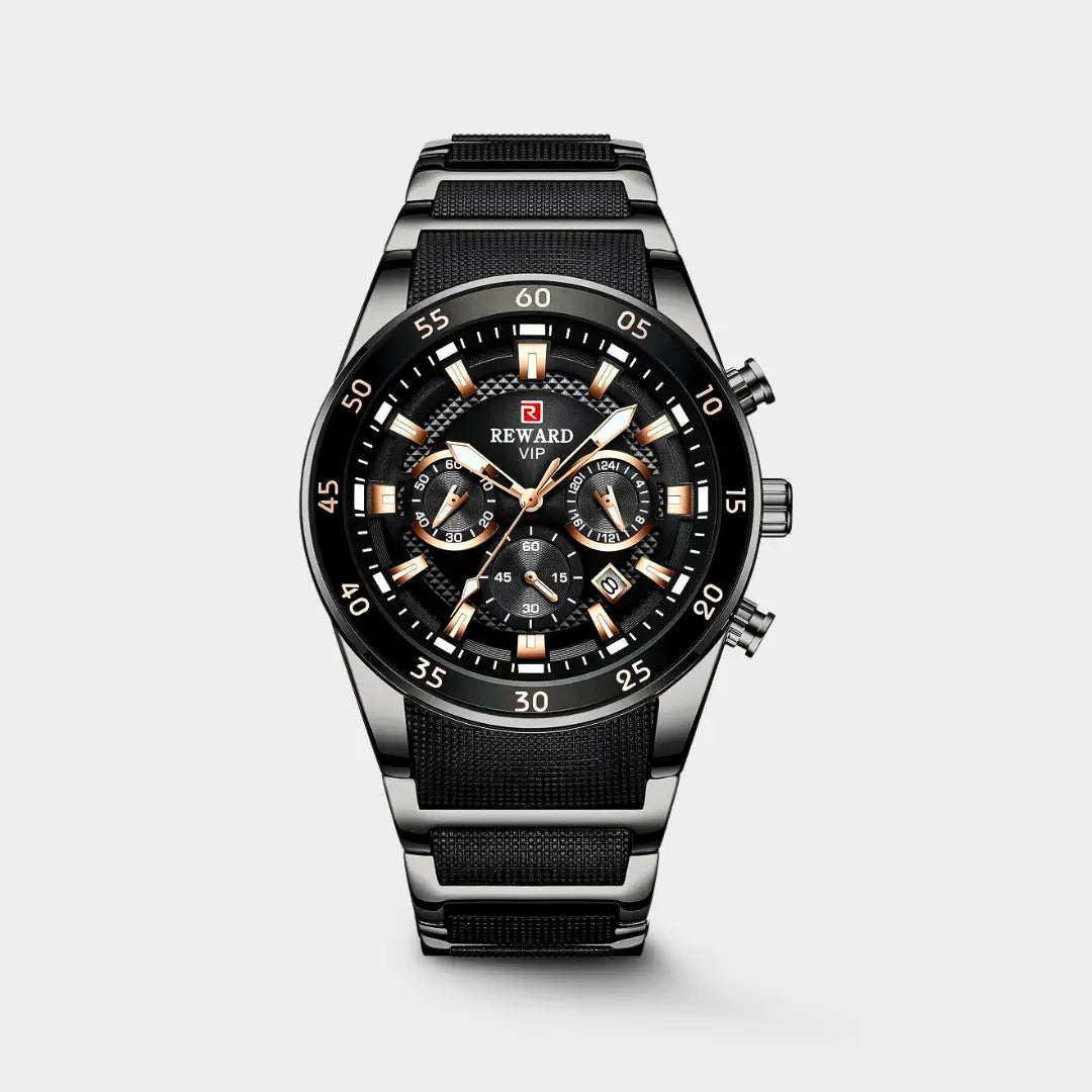 Relógio Esportivo Masculino Cronos Black 45mm