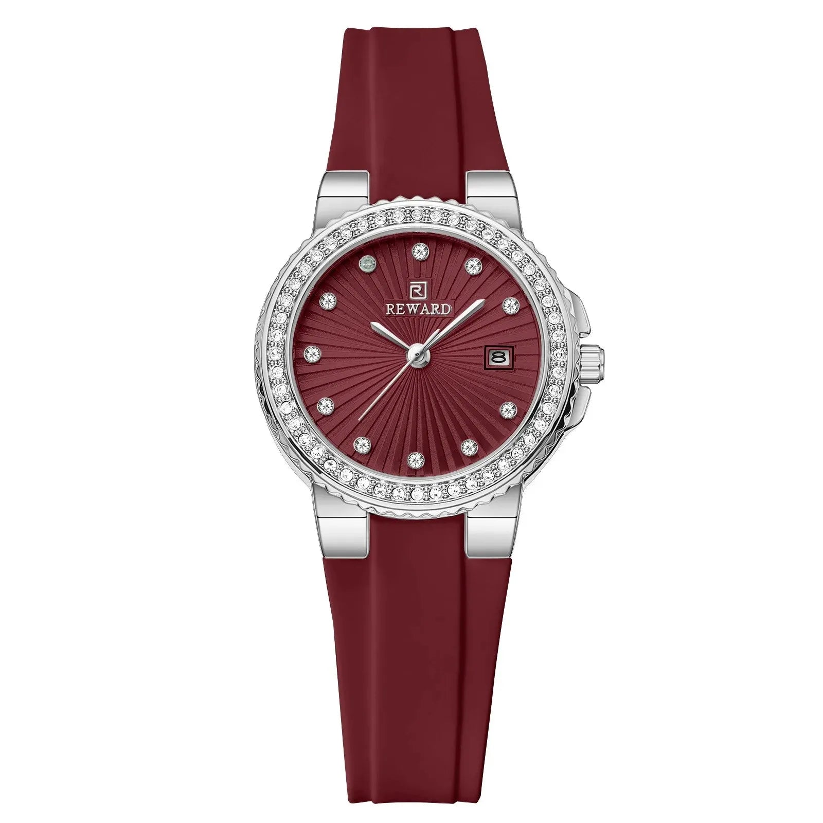 Relógio Feminino pequeno cor masala e pulseira em silicone