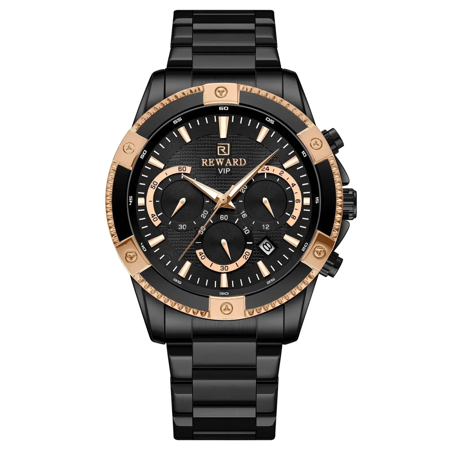 Relógio Masculino Reward Vip Vanguard Black