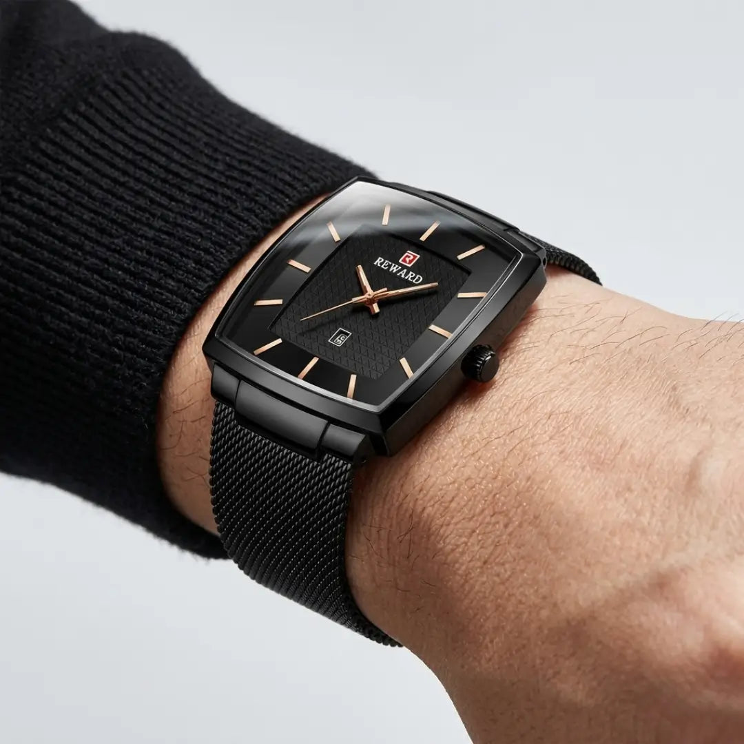 Monaco Date Black 37mm