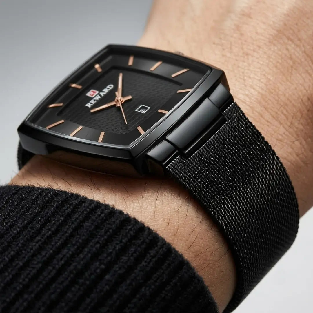 Monaco Date Black 37mm