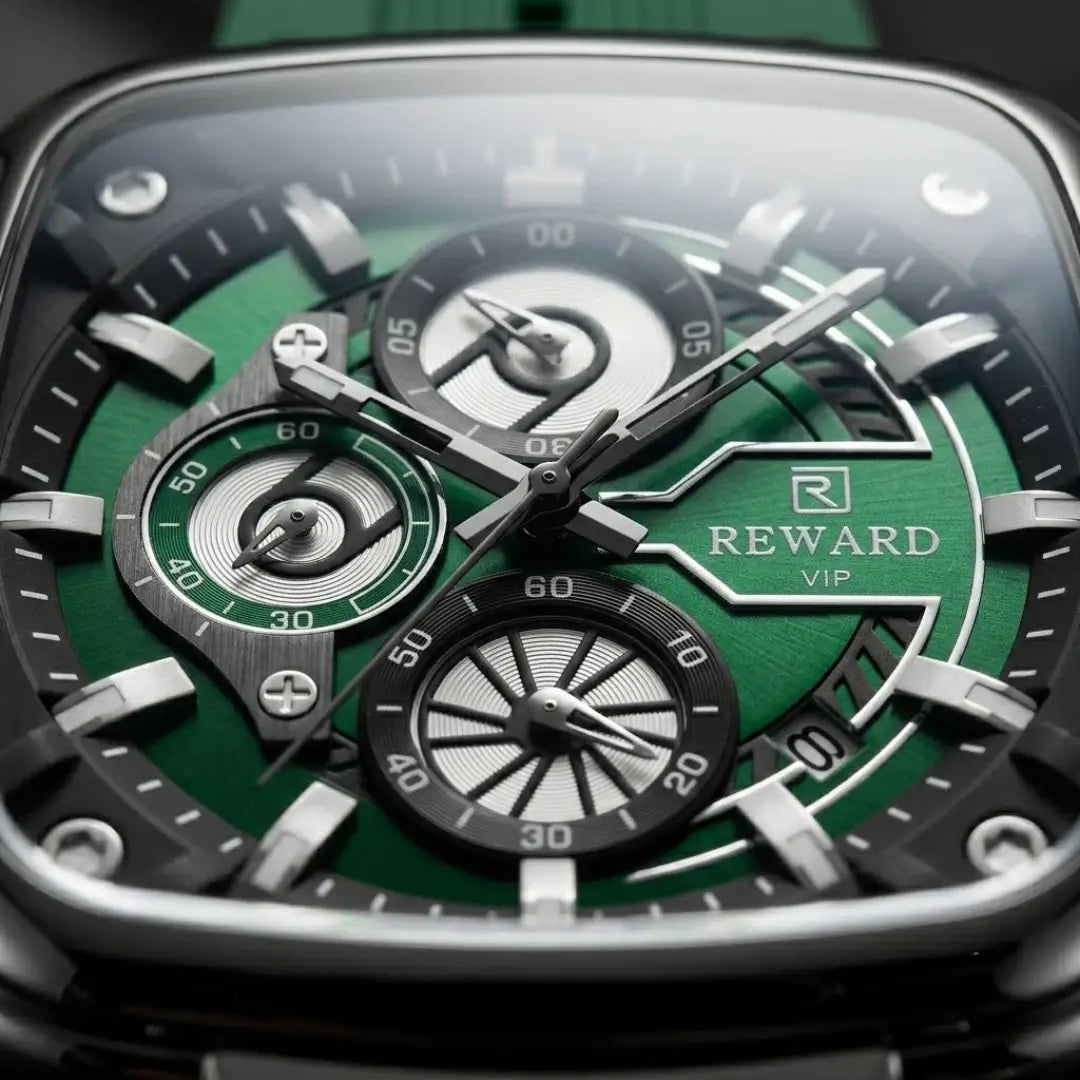 Relógio Masculino Esportivo Verde Monaco Sport 44mm