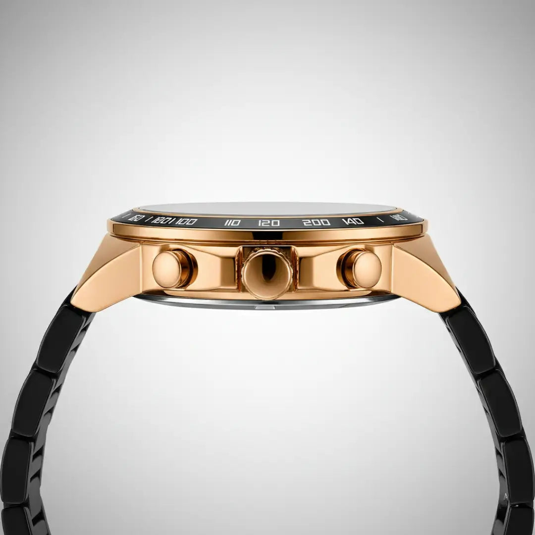 Relógio Casual Masculino Preto Reward VIP Magnus 45 mm