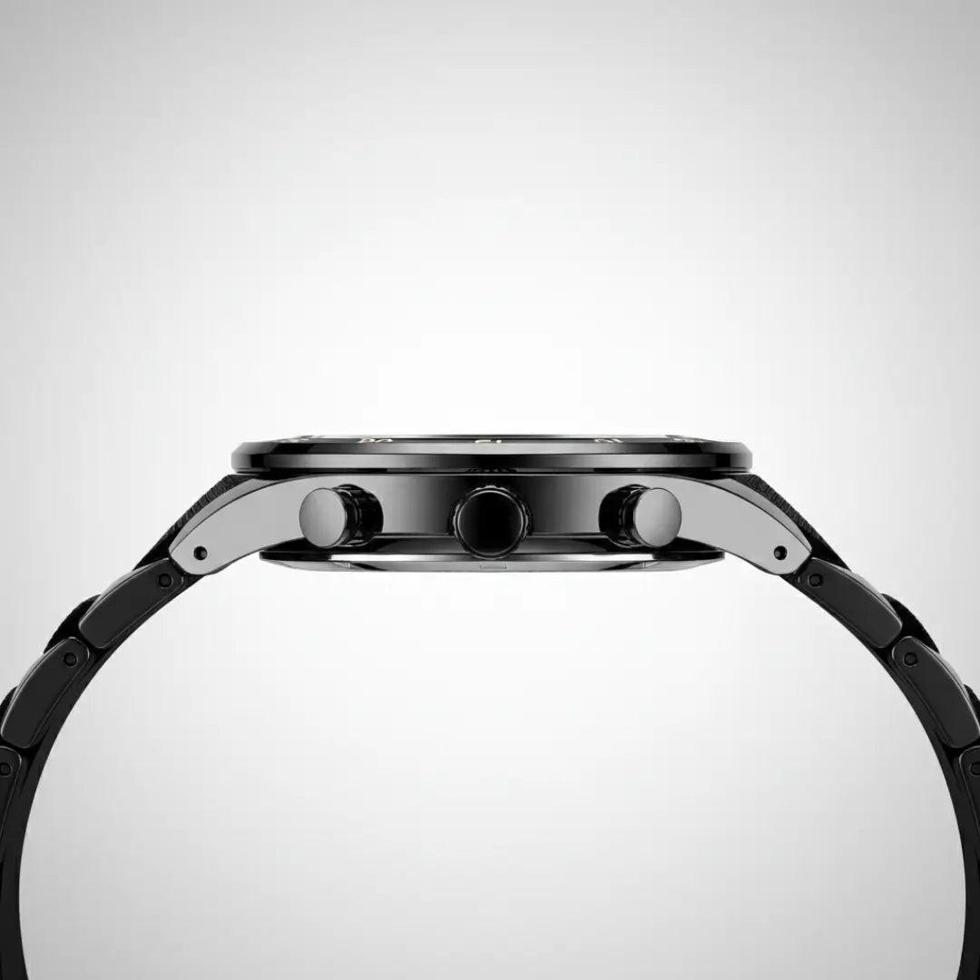 Relógio Esportivo Masculino Cronos Black 45 mm