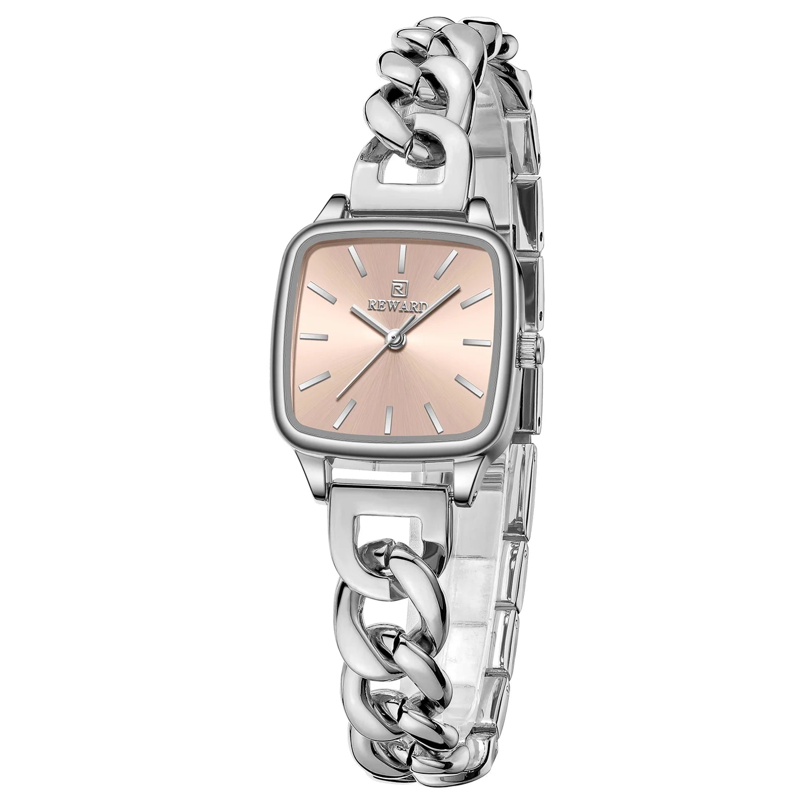 Relógio Feminino Prata Pequeno Madrid Square 30mm