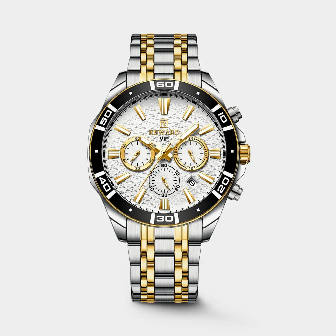 Relógio Casual Masculino Bicolor Reward VIP Essence 44mm