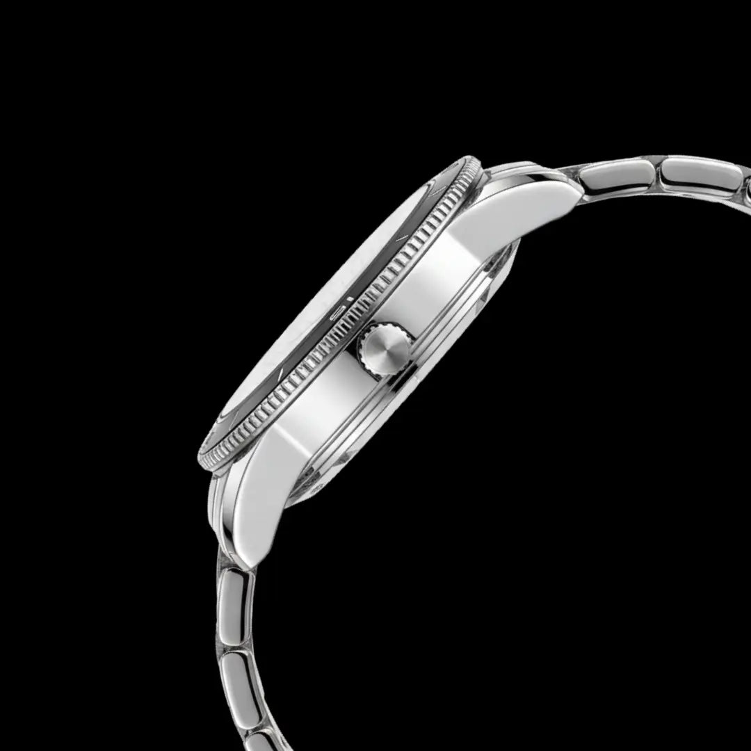 Relógio casual masculino prata Reward VIP Heritage 42mm vista da caixa em aço