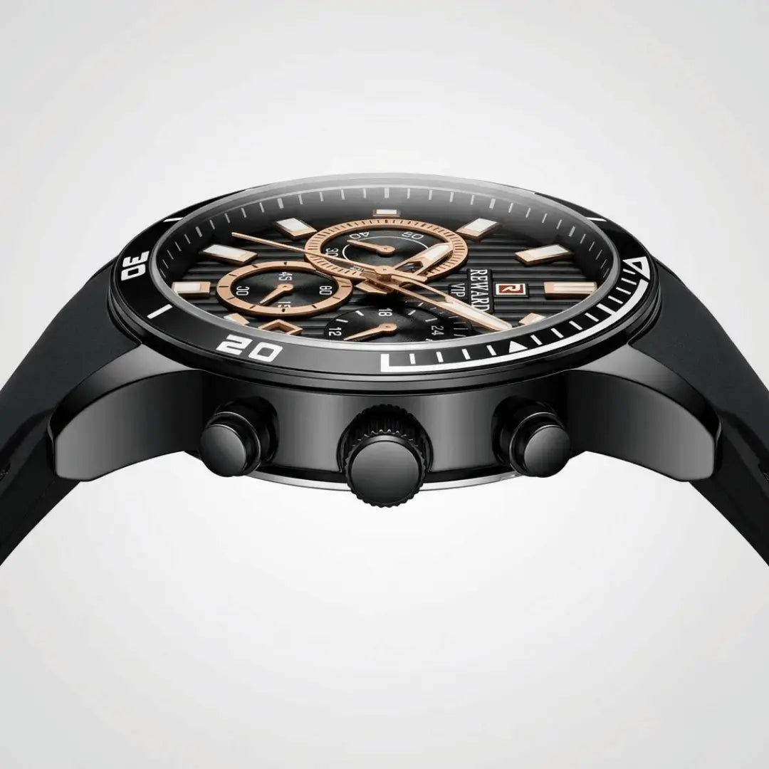 Relógio Esportivo Masculino Preto Aurion Sport 44mm