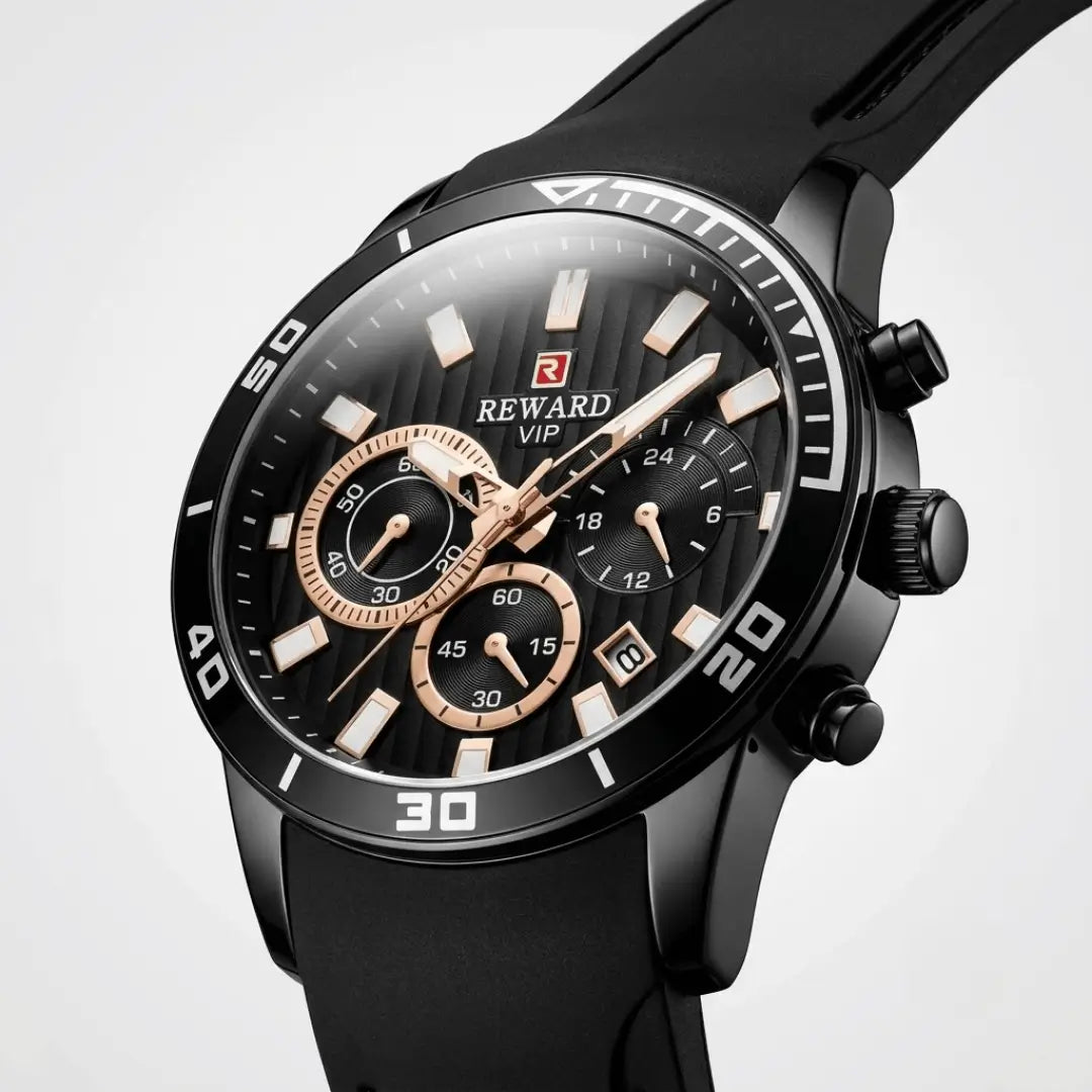 Relógio Esportivo Masculino Preto Aurion Sport 44mm