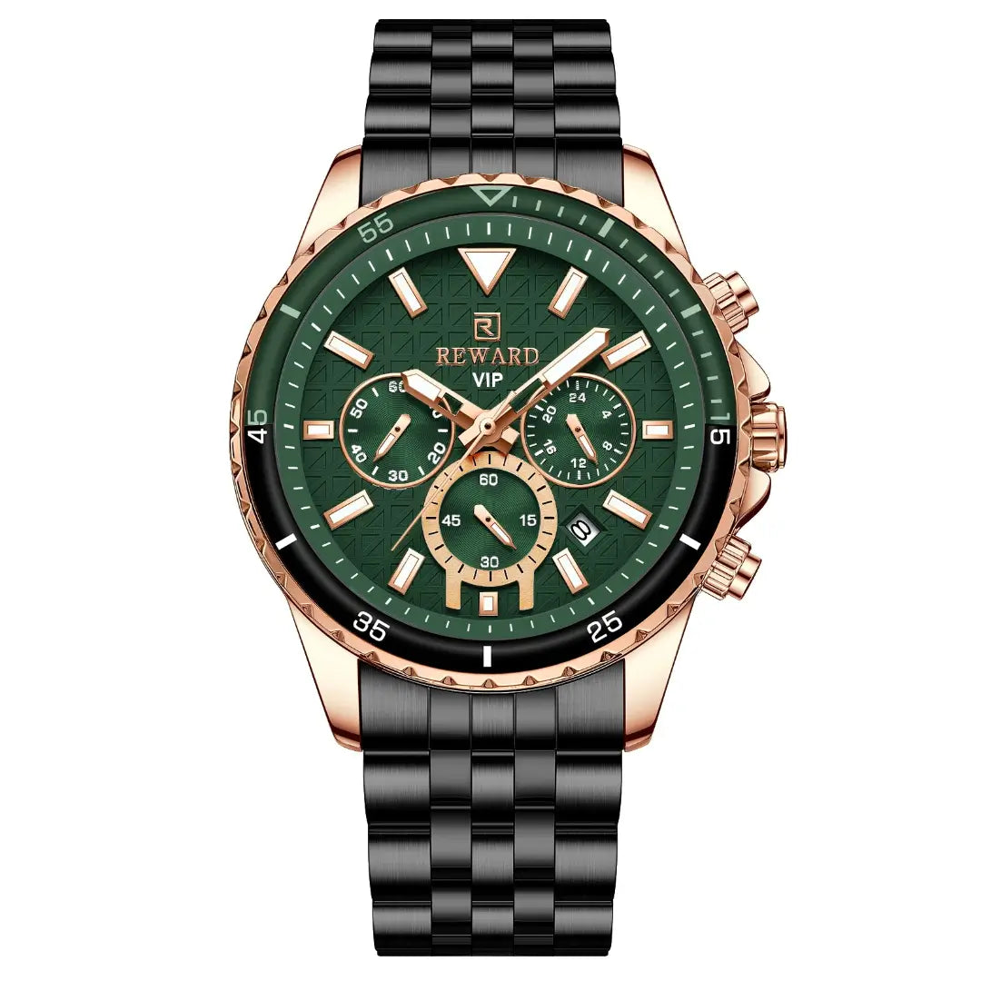 Relógio Masculino Reward  VIP essence Green - frente