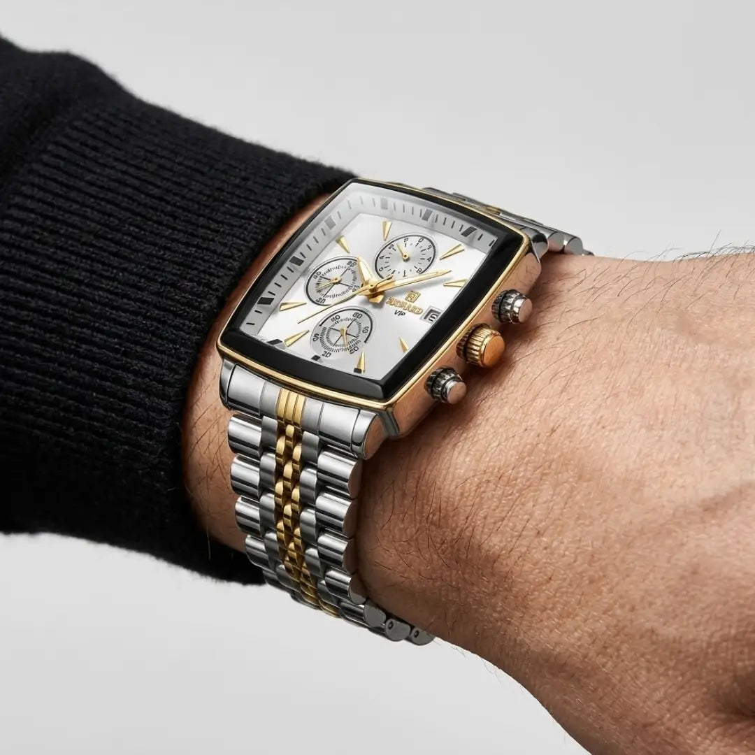 Monaco Chronograph Silver Gold 40mm