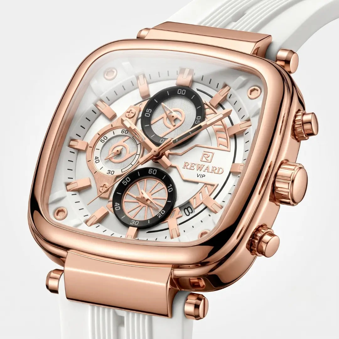 Relógio Masculino Esportivo Rose Gold Monaco Sport 44mm