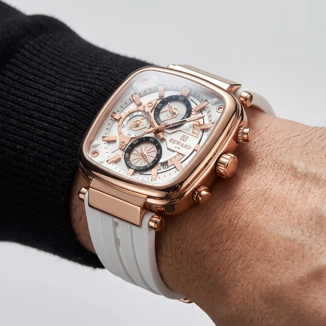 Relógio Masculino Esportivo Rose Gold Monaco Sport 44mm