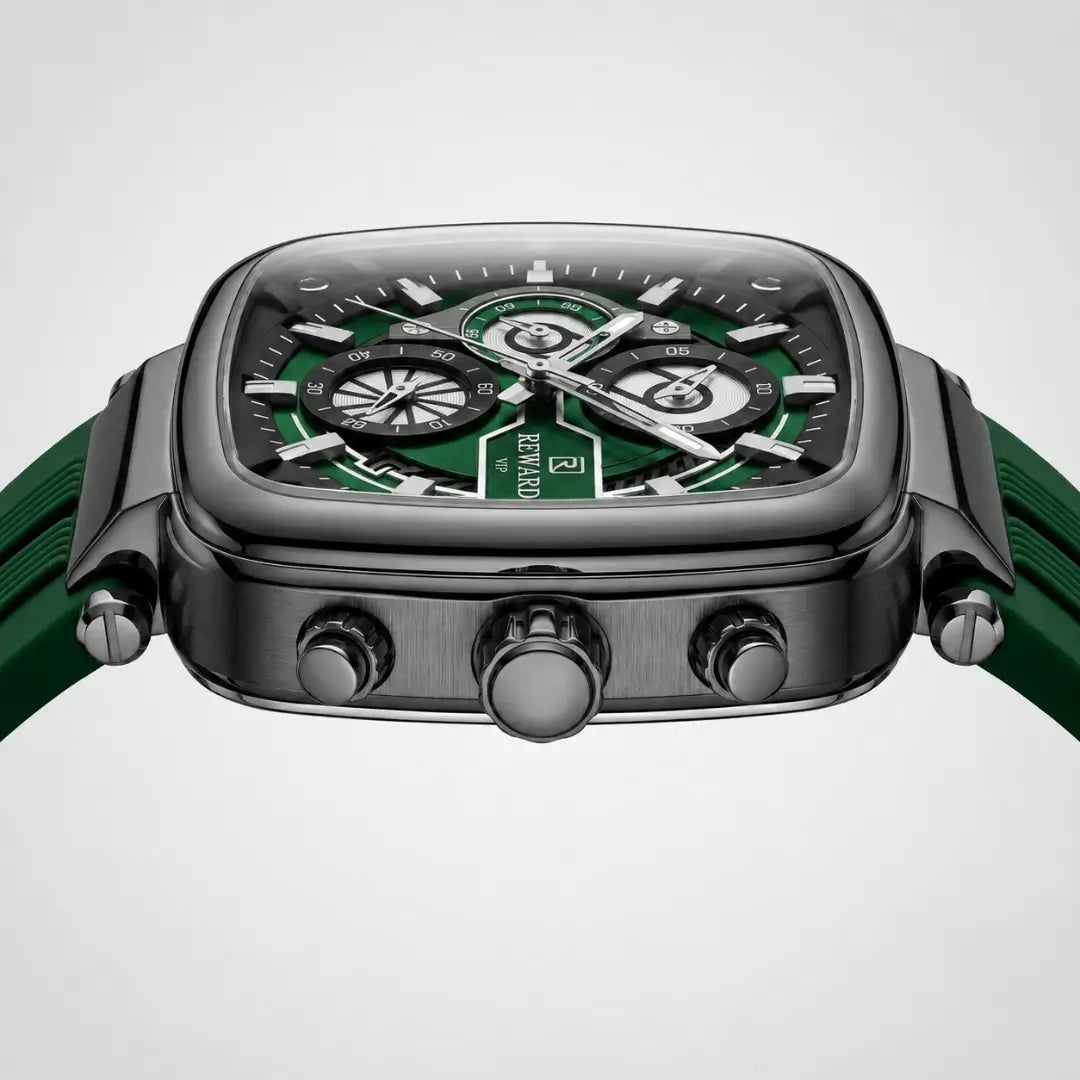 Relógio Masculino Esportivo Verde Monaco Sport 44mm