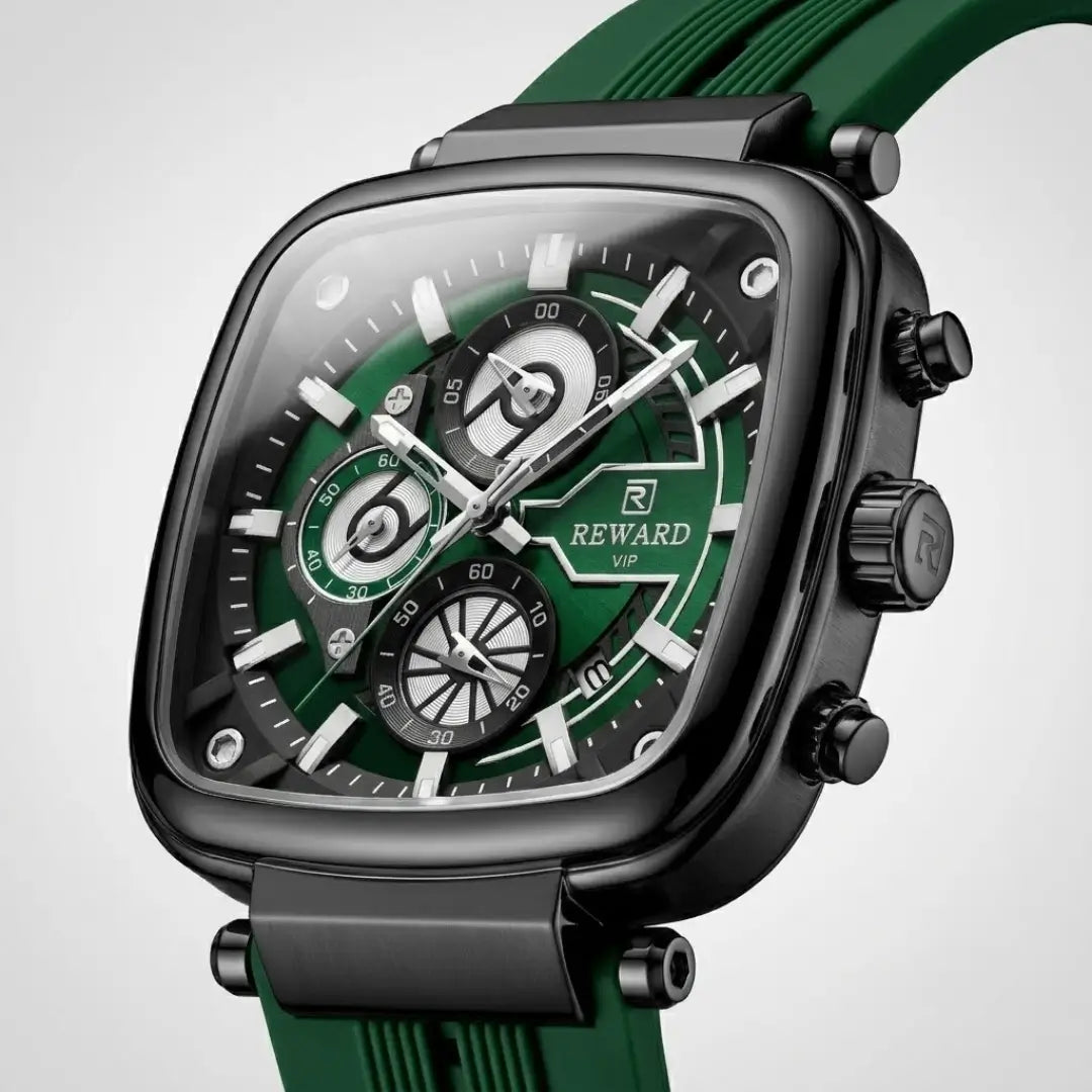 Relógio Masculino Esportivo Verde Monaco Sport 44mm