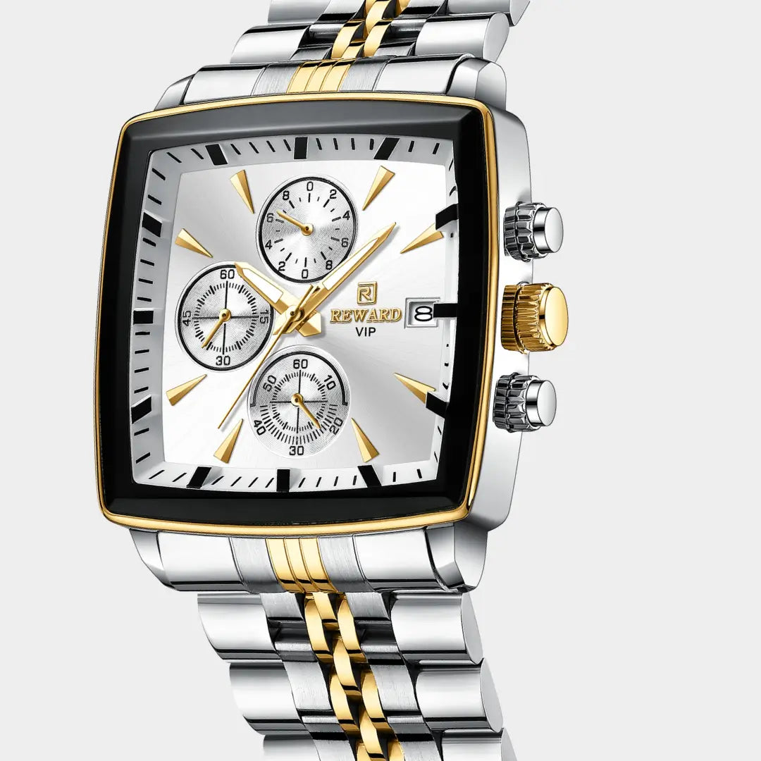 Relógio Quadrado Masculino Monaco Chronograph 40 mm