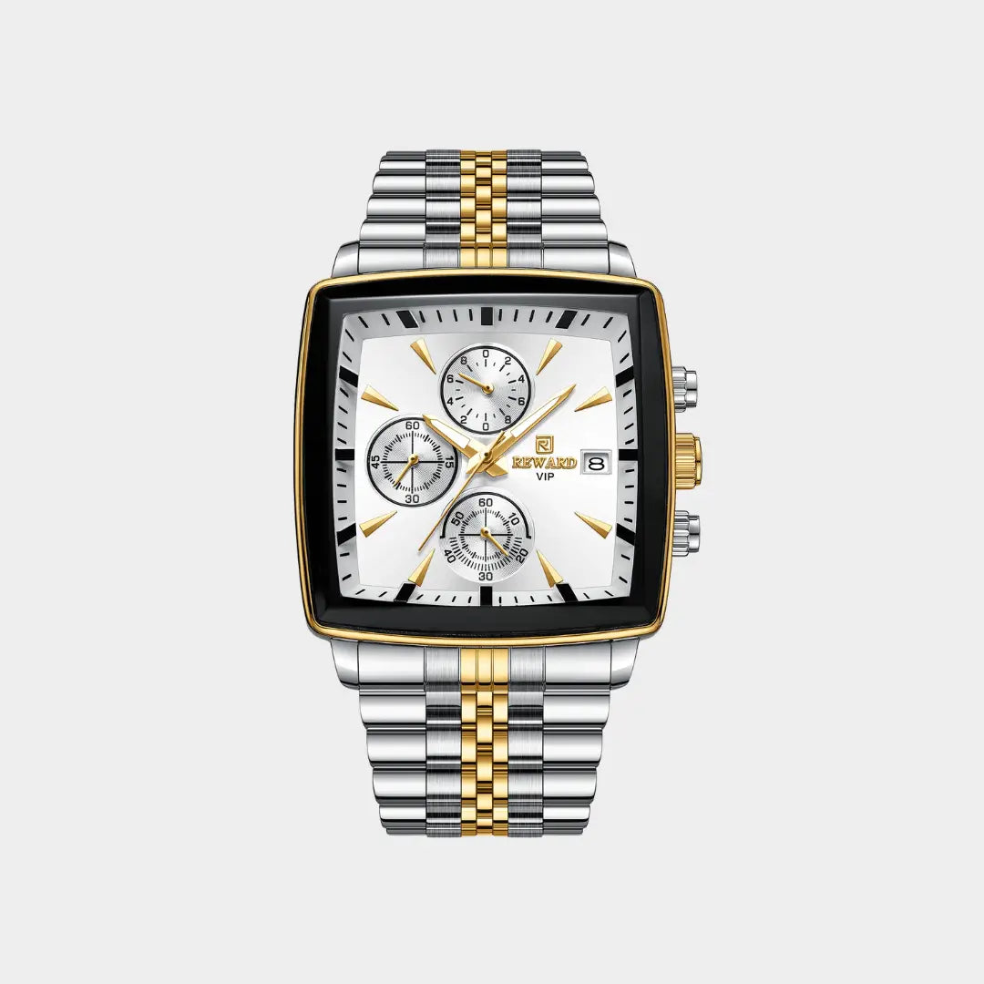 Relógio Quadrado Masculino Monaco Chronograph 40 mm