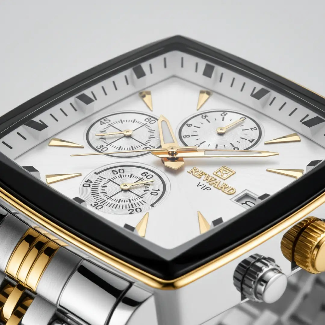 Relógio Quadrado Masculino Monaco Chronograph 40 mm